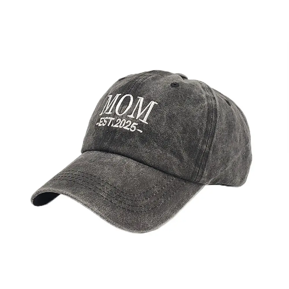 Viseras de moda papá mamá gorras de béisbol ajustable Hip-hop lavado desgastado gorra descolorida sombreros de protección solar hombre mujer