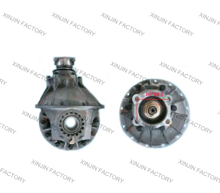Differential Assembly 7:41 Ratio 7x41, Nodular Cast Iron Transmission Parts for ISUZU NPR 4HF1 4HG1, Heavy Duty Gearbox