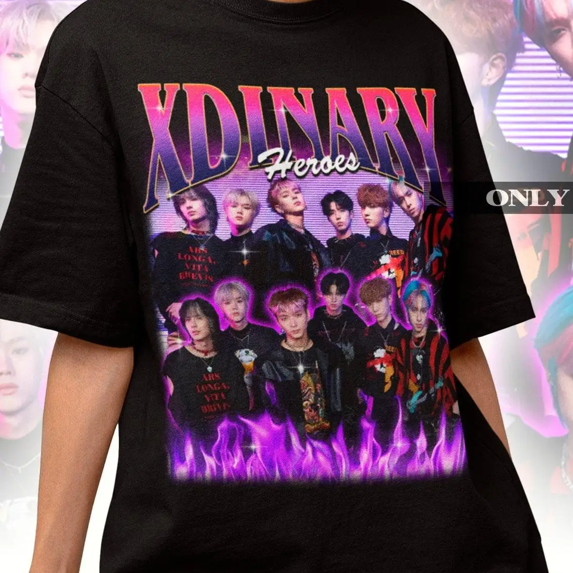 Xdinary Heroes Bootleg Shirt - Xdinary Fire Tee - Kpop Merch - Kpop Gift for her or him - Xdinary Retro 90s Shirt - Xdinary Fan