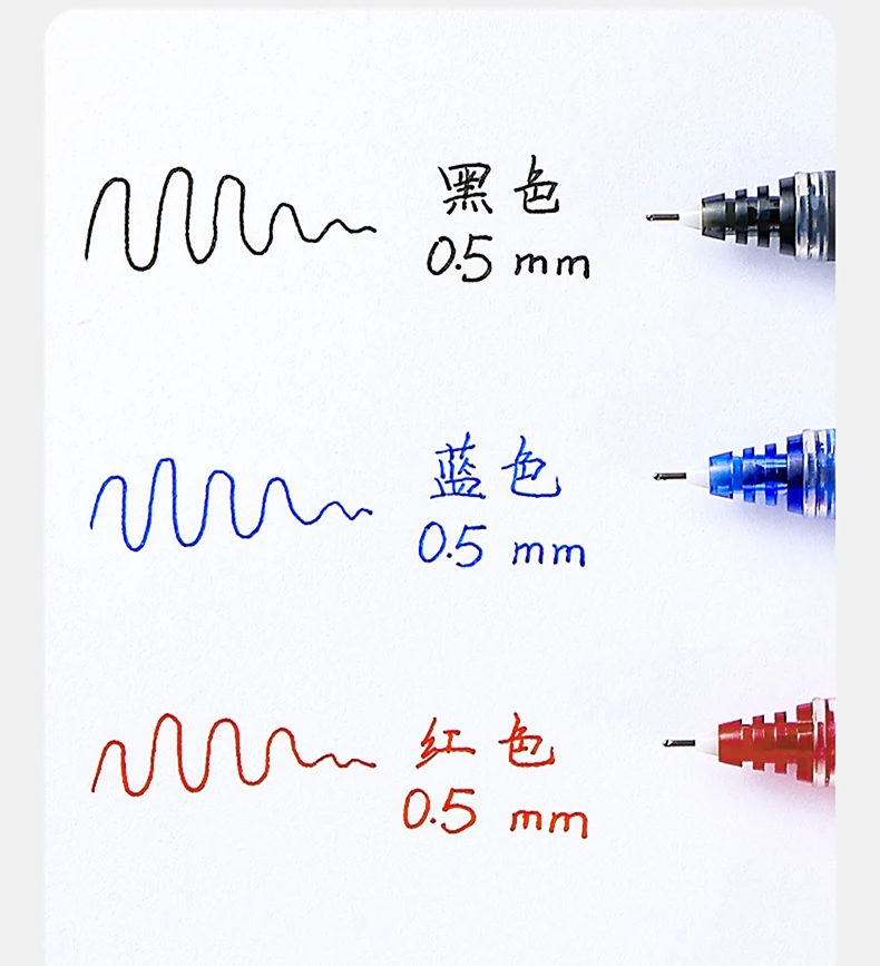 3 Stück Pilot V5 Gelschreiber, gerade Flüssigkeit, 0,5 mm, BXGPN-V5, Nadelspitze, große Kapazität, Kugelschreiber zum Schreiben von Schulbüro-Briefpapier – Detail 9