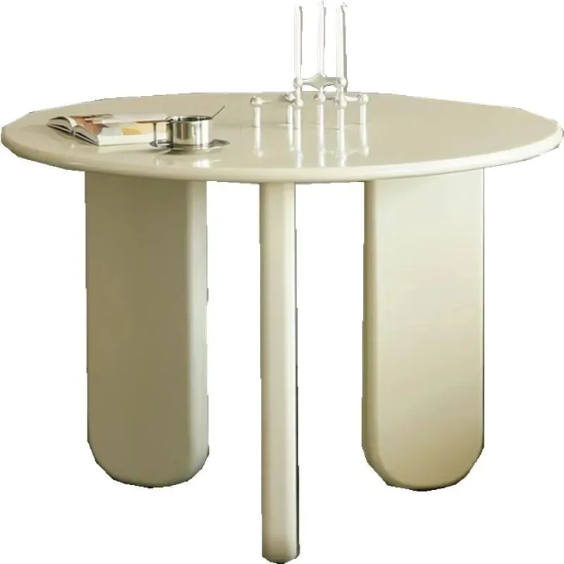 Nordic round dining  dining  and chairs small apartment balcony  and chairs simple casual