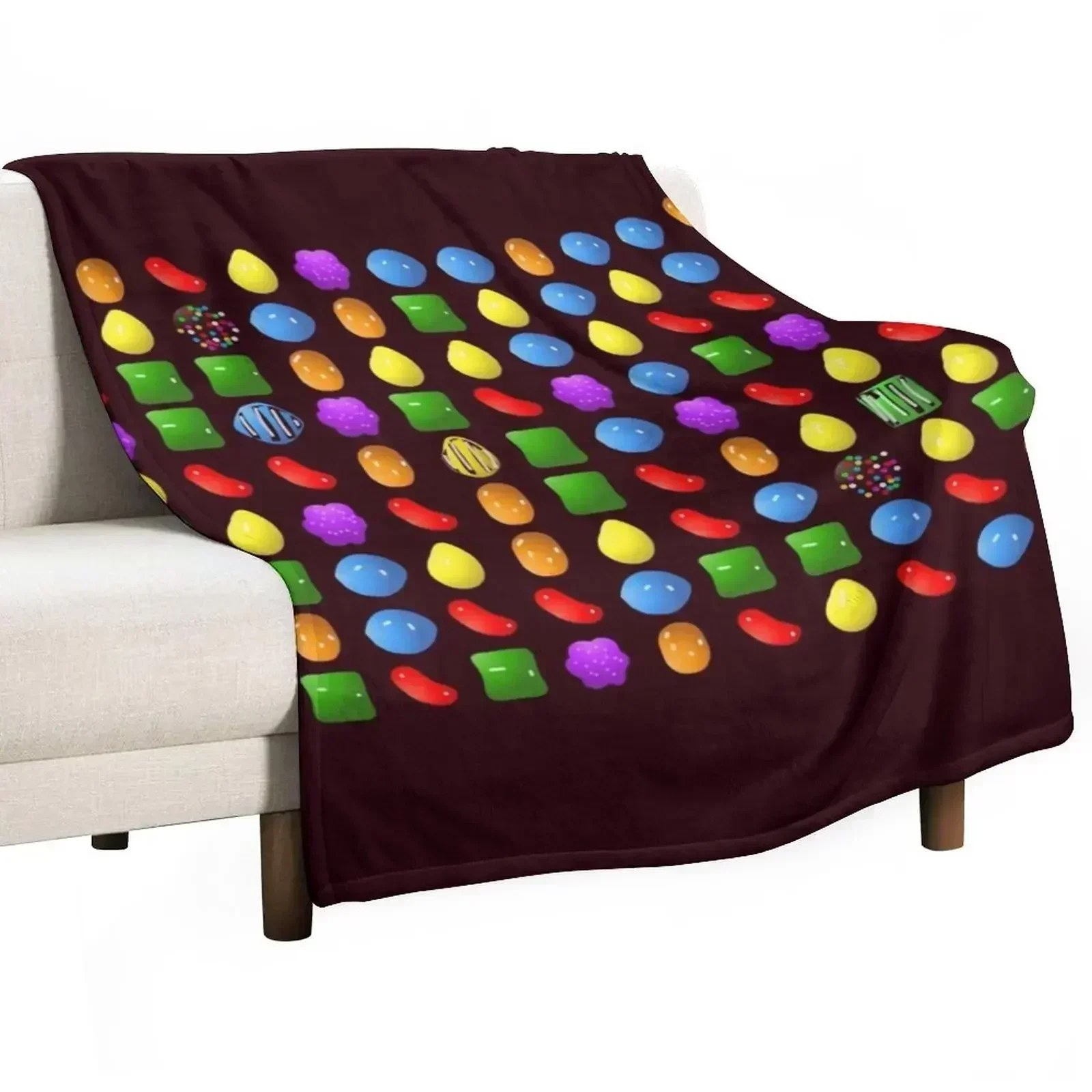 

new candy crush saga Throw Blanket Warm Flannel Blanket for Couch Chair Bedroom