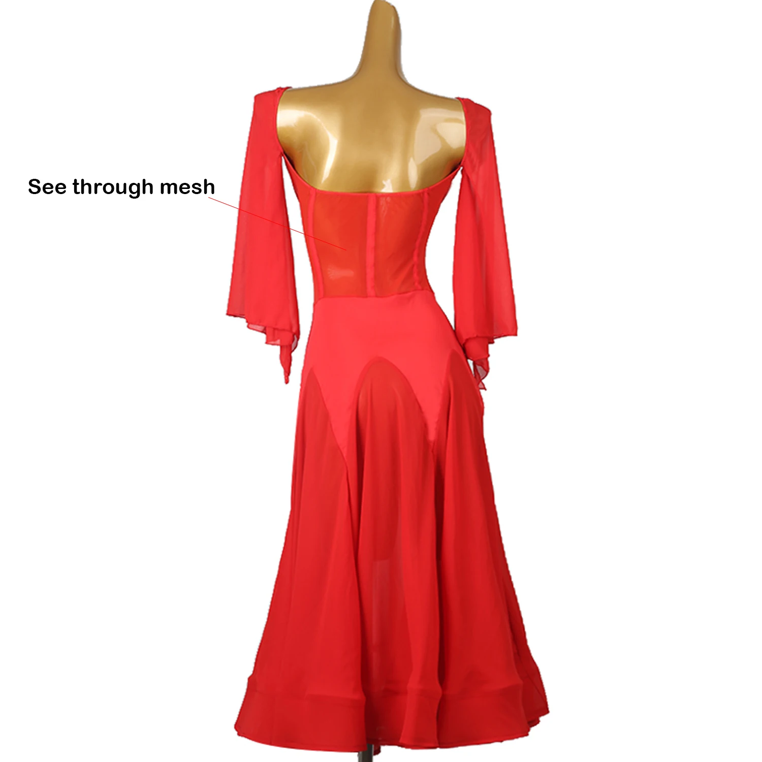 2024 Modern Ballroom Dance Dress Aesthetic Clothes Stage Sports Costume Waltz Flamenco Competition Dresses Standard 2988