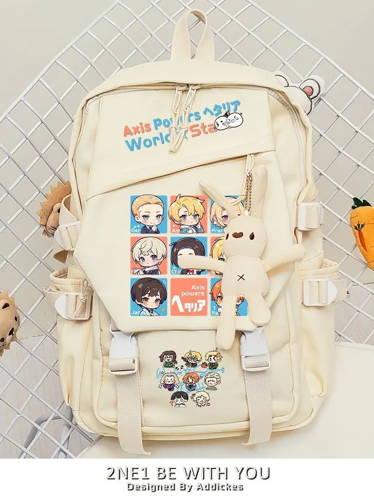 

APH Hetalia Axis Powers Товары Аниме Двумерный студенческий рюкзак Двойная сумка через плечо для девочек