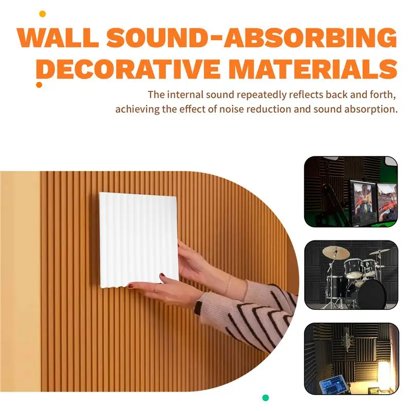 AS63-12Pcs Acoustic Foam Board,Studio Wedge Tile,Acoustic Foam Soundproof Pyramid Studio Treatment Wall Panel,Etc,2.5X30x30cm