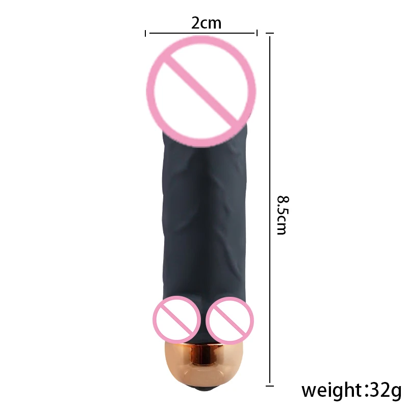 Mini Vibrator Realistic Dildo Bullet Penis Shape Vibrat 10 Vibration Dick Masturbator Clitoris Girls18+ Penises For Girls