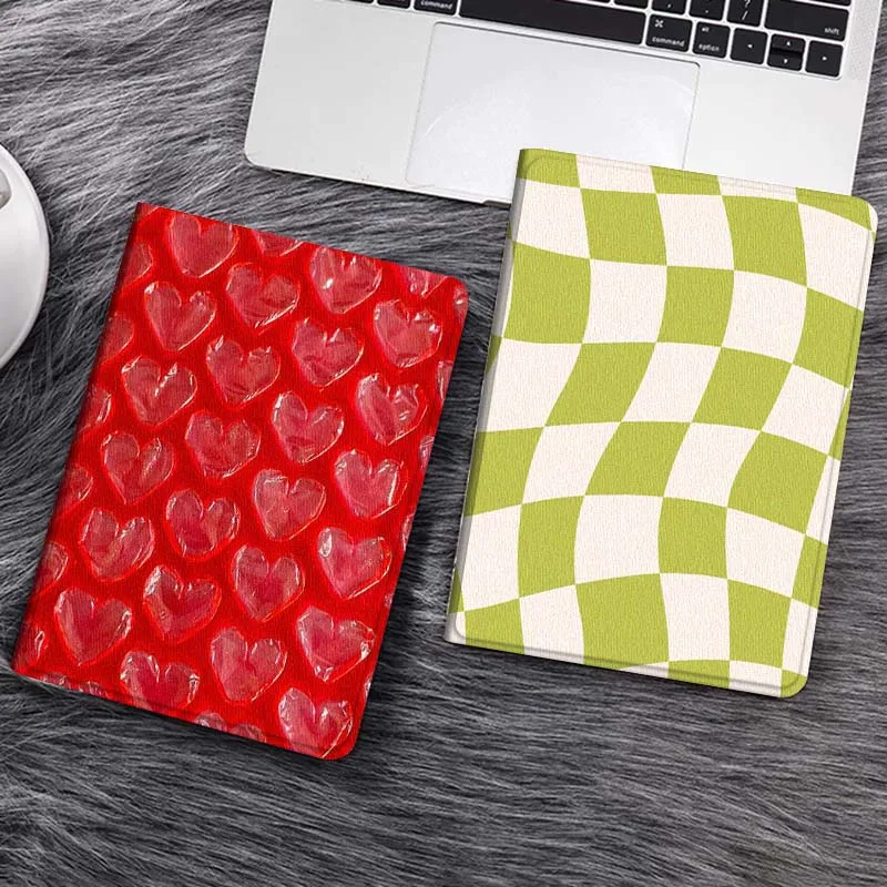 

Red Heart Shaped Pattern Tablet Case For Samsung Tab Galaxy S6 S11 A A7 A8 A9 A11 10.1 10.4 10.5 Plus Lite Gift