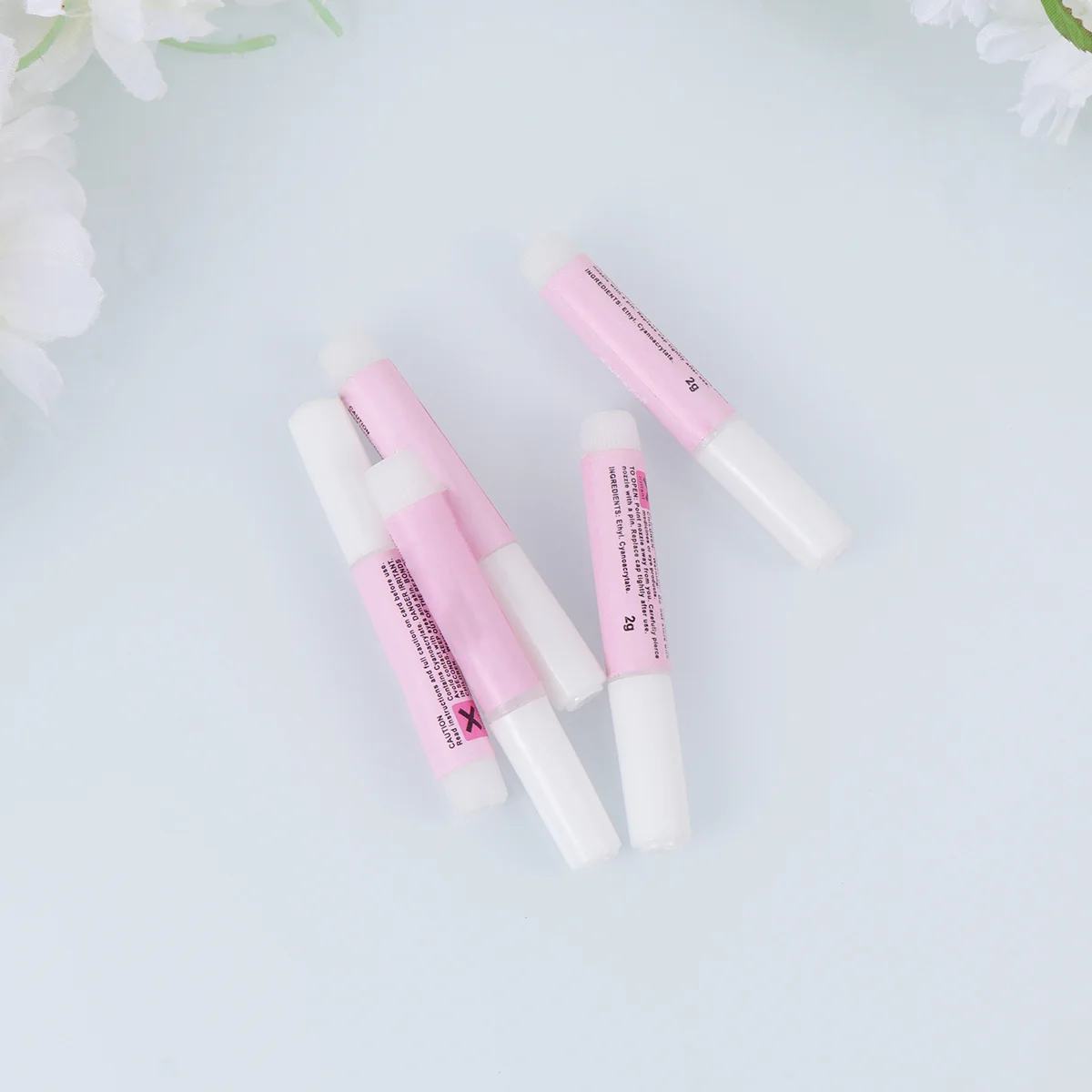 8 pezzi di colla per nail art, mini adesivo a tenuta forte per punte finte, decorazioni per strass per unghie, applicazione rapida, perfetta per l'uso domestico