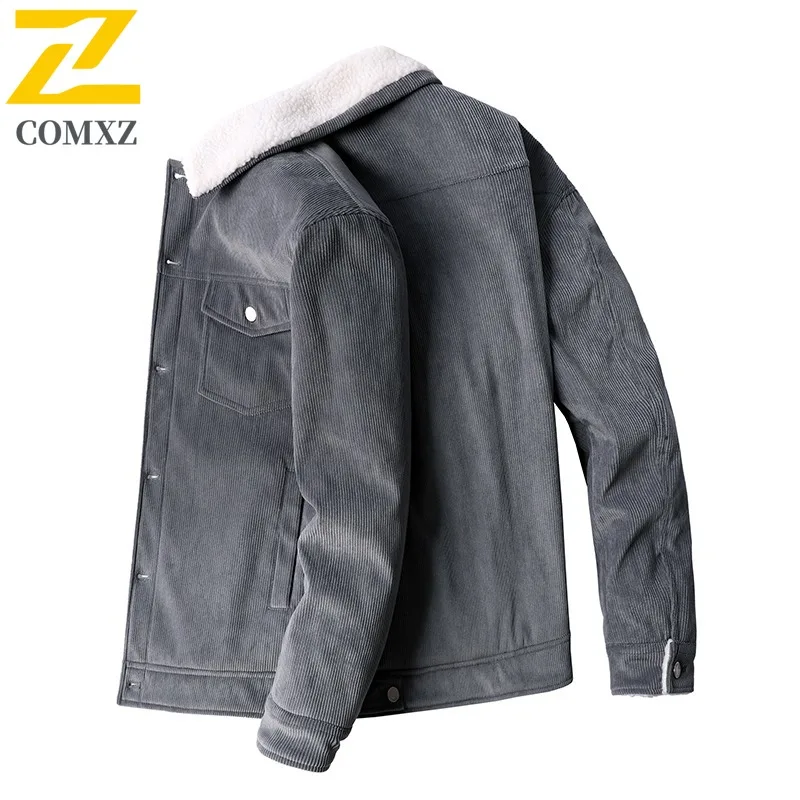 Comxz casual gola masculina jaqueta acolchoada ao ar livre ciclismo engrossado parka na moda confortável leve inverno novas roupas