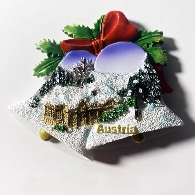 Austria Travelling Souvenirs Fridge Magnets Folk House Vienna Stephansdom Salzburg Fridge Stickers Home Decor Christmas Gifts
