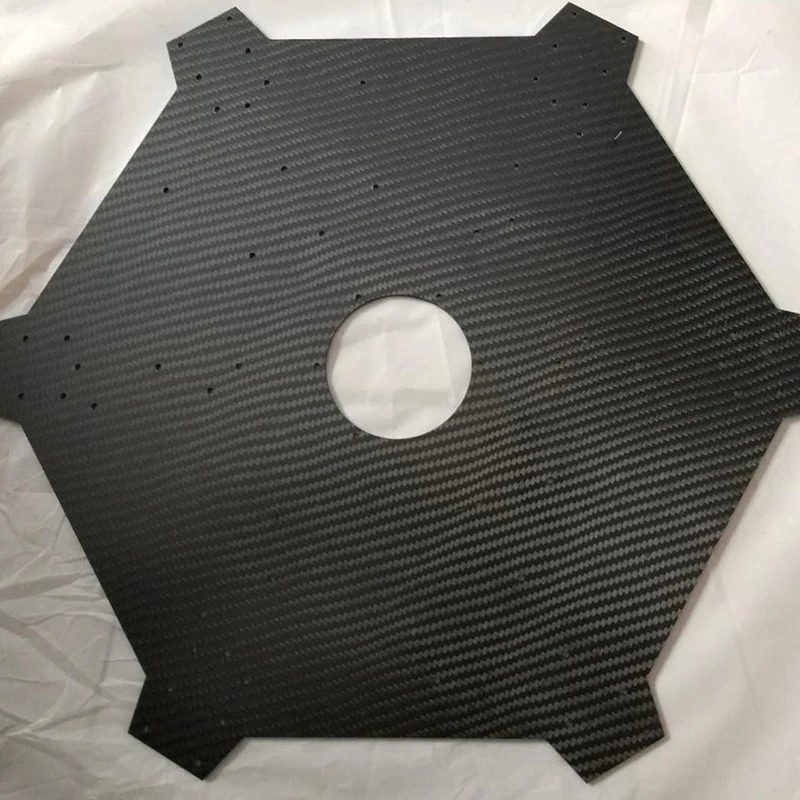 Carbon Fiber CNC Cutting Parts Oem 3K Carbon Fiber Sheet Composite Accessories Shape Laser Cutting Service For UAV Drone Plate