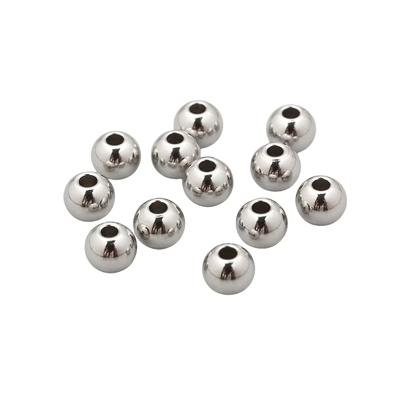 500 stuks 3 mm gouden roestvrijstalen kralen voor sieraden maken ronde losse spacer bal DIY accessoires