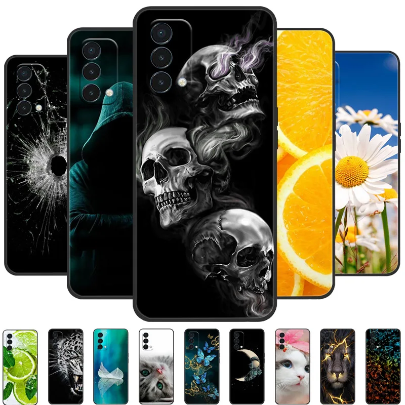 Funda de silicona suave pintada de negro para OnePlus Nord N20, cubierta trasera para teléfono OnePlus Nord N 20 N20 N30 N200 5G, fundas