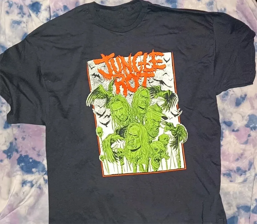 Jungle Rot For Fans Black T Shirt Cotton All Size JK496