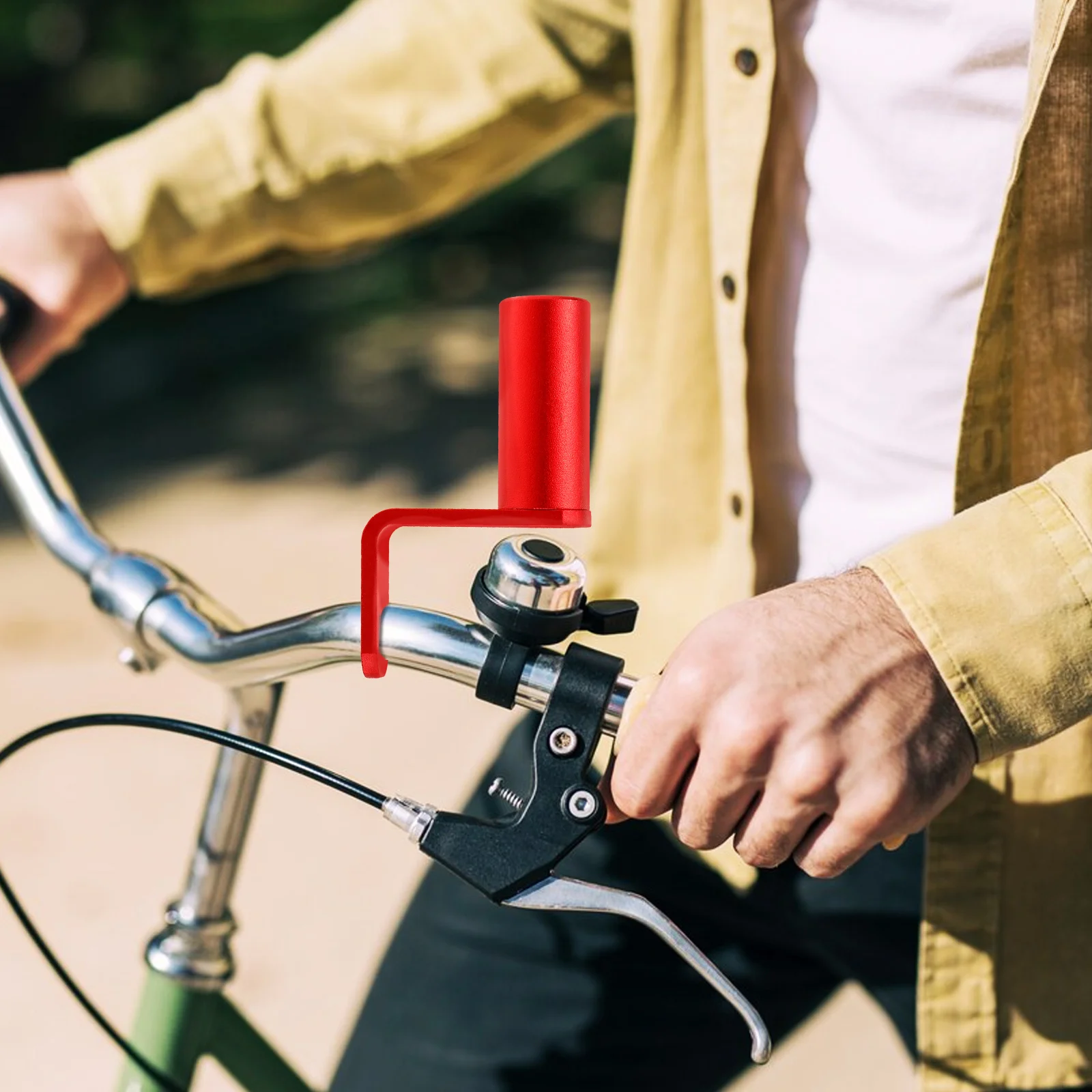 Bike Handlebar Extender Sturdy Metal Extension Bar for Flashlight Stopwatch Mount Cycling Accessory Bike Handlebar Extender