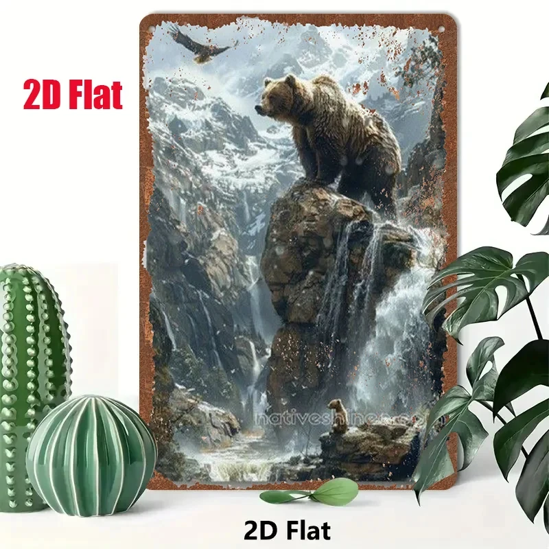 2D Flat - 1 Piece 2D [Flat] Metal Sign Vintage Tin Painting 