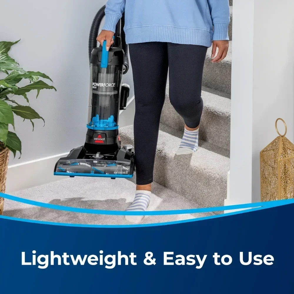 Bagless upright vacuum cleaner