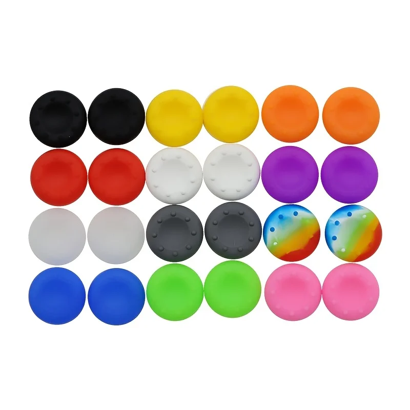 Random 20pcs Silicone Catlike Joystick Thumb Stick Grip Cap for PS Xbox Hometop Console