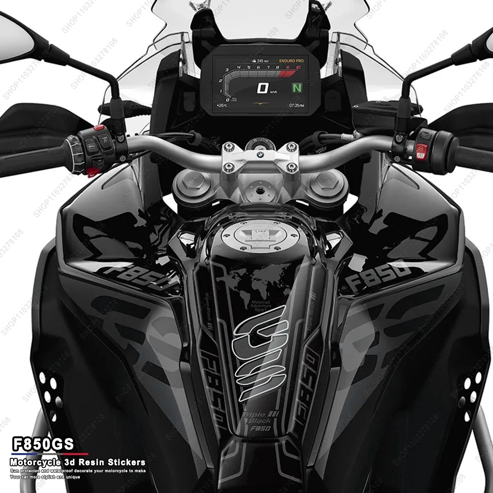 

Motorcycle Accessories Tank Pad Protector Covers 3D gel Resin Stickers for BMW F850GS ADV f850 gs Adventure 2019-2023 2022 2020