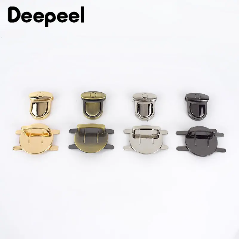 2/5Pcs Metal Turn Lock Snap Buckles for Handbag Women Bag Twist Locks Clasps Closure DIY Latch Buckle Hardware Accessories