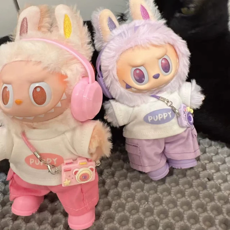 

[Без куклы] Для 17 см labubu, милые украшения, маленькие тряпки v1/v2/v3, детская одежда, крутой свитер, кукла, можно носить для аксессуаров labubu