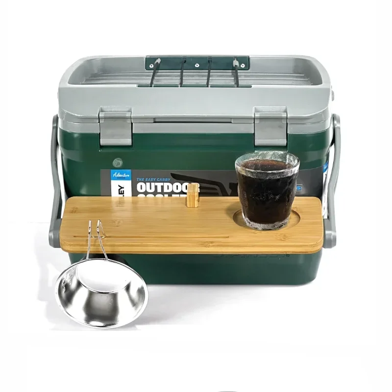 Outdoor stanley stanley incubator small table board car ice bucket tray solid wood camping folding table