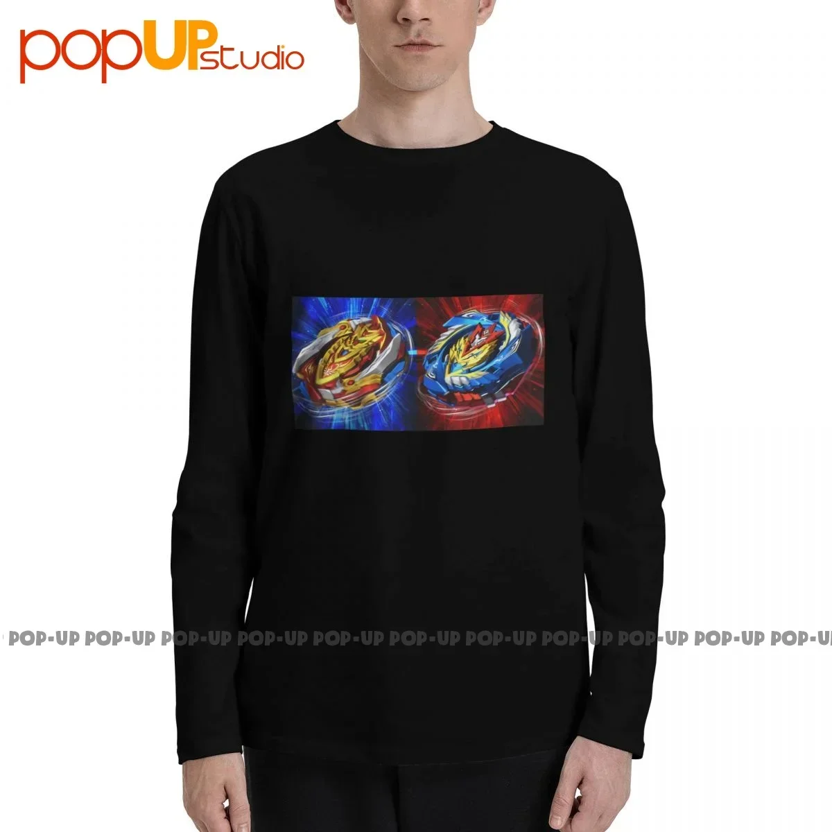 Beyblade Burst Turbo Double Bey Long Sleeve T-Shirts T-shirt Tee Gift Unisex Hot Deals Hot Selling