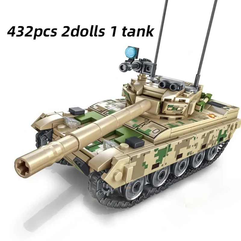 Brand new World War II 85 Main Battle Tank &VT-4 Iron Blood Heavy Military Tank building block model toy Christmas gift