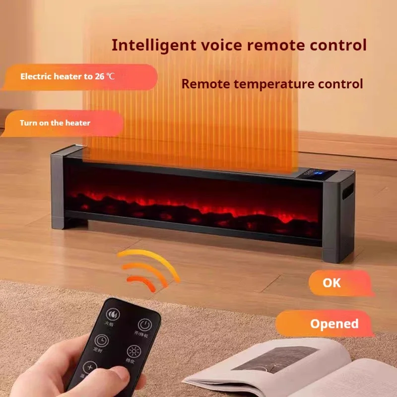 Bedroom 3D Flame Heater Household Electric Fireplaces Heater Indoor Bathroom Winter Kominek Elektryczny Calentador Aire Caliente