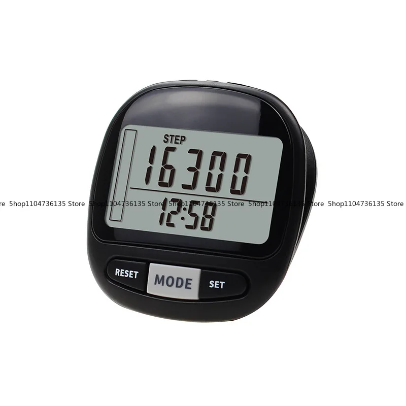 Pedometer, 7 days memory calorie distance exercise time target monitoring LCD large screen pedometer