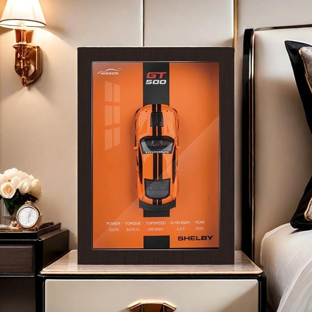 

1:32 Scale Metal Hanging Picture Veyron Charger 911 AE86 GT500 Toys Models Sports Cars 3D Wall Hanging for Adult Collection Fun