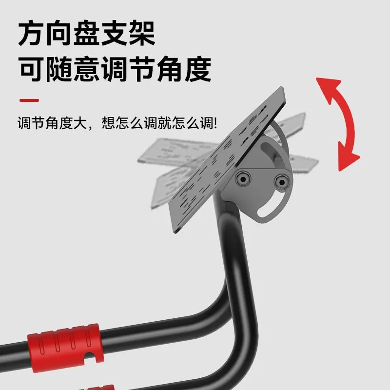 Foldable Racing Simulator Cockpit Frame With Integrated Seat Adjustable Mount For Steering Wheel Pedals And Gear Shifter
