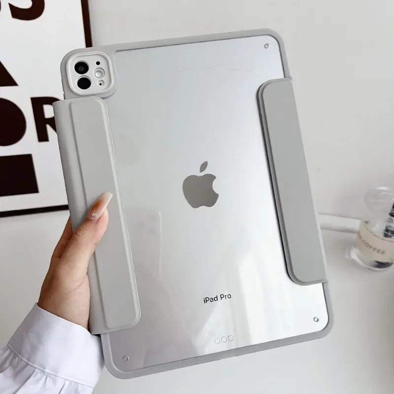 حافظة مغناطيسية قابلة للإزالة لجهاز iPad Pro 11 12.9 13 M4 10.5 غطاء iPad 9.7 10.2 9th 10th 10.9 Air 1 2 3 4 5 mini 6 7 A17 Stand funda #2