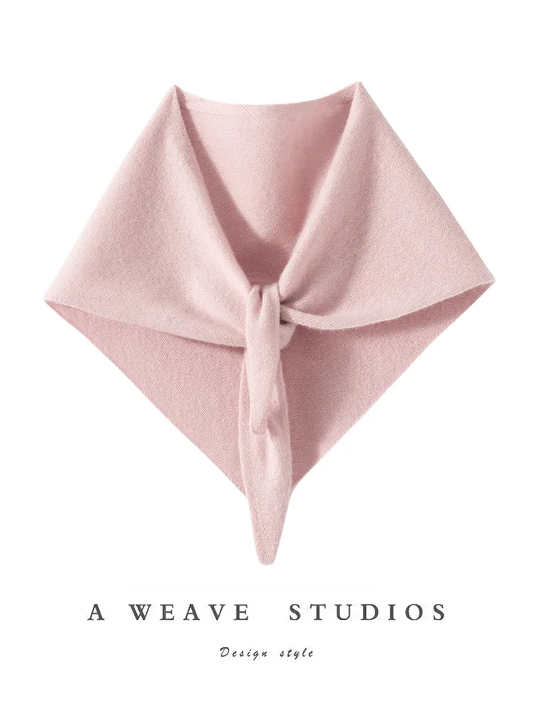 ADDONEE, bufanda Triangular para mujer, 100% de punto de Cachemira, bufanda de estilo Simple para primavera y otoño, bufanda de Cachemira suave y cómoda de alta calidad