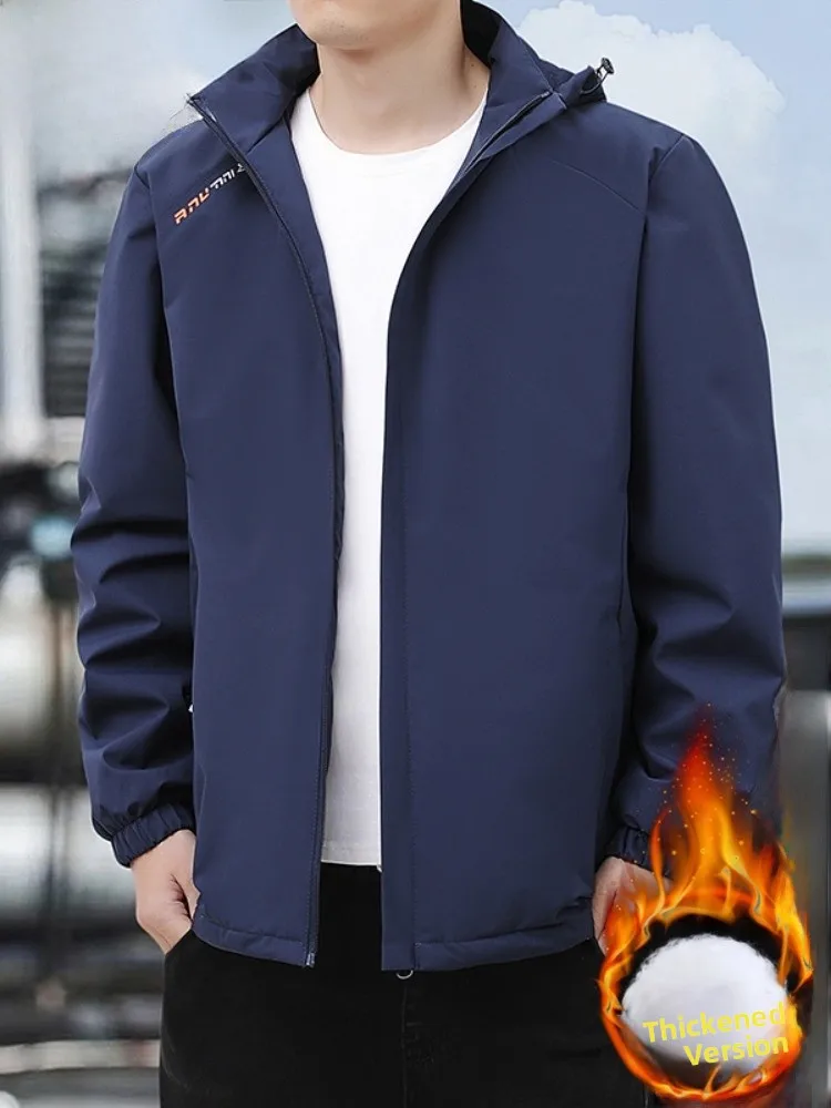 

Paul 2025/Мужское зимнее хлопковое дэт Thiened Fce на подкладке с капюшоном для занятий спортом на открытом воздухе, теплое пальто, молодежная модная повседневная одежда