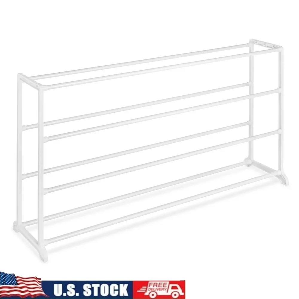 

Durable 4 Tier Shoe Rack Organizer Space Saving Tool Free Assembly Ideal Apartments Entryway Garage