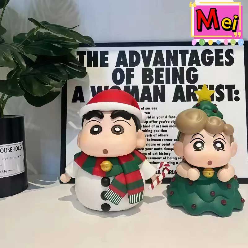 2 stuks schattig Xiaoxin handgemaakt model kerstboom sneeuwpop vormige cartoon Xiaokui pop collectie verzamel speelgoed kerstavond cadeau