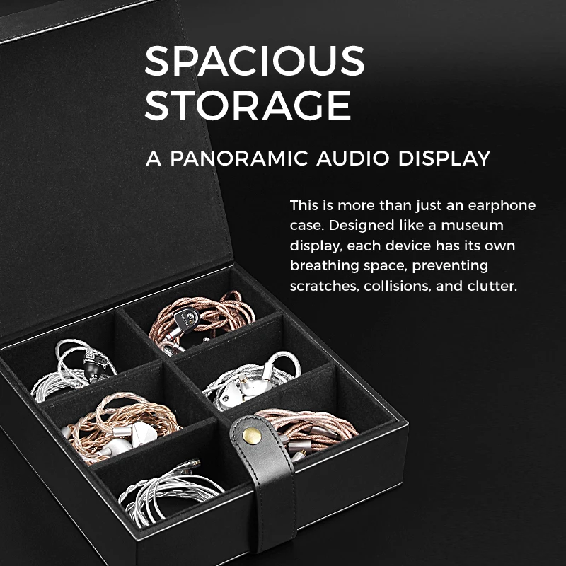 TWISTURA Pandora Versatile Earphone Case Digital Storage Removable Compartments Case for HIFI Earphones Cables Audio Accessories