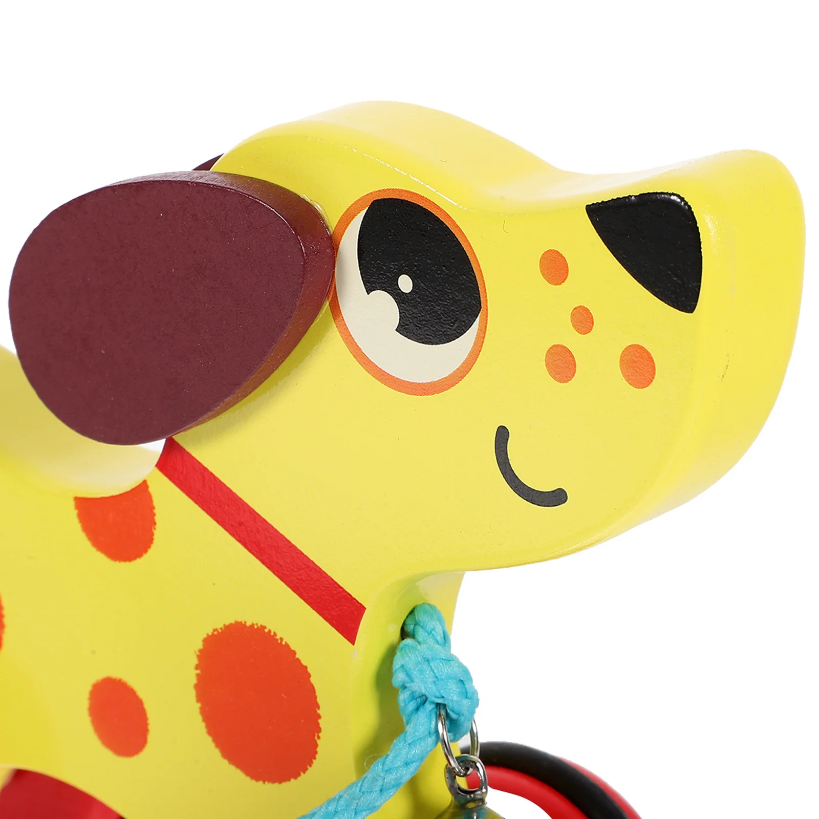 سيارة سحب خشبية على شكل حيوان للأطفال الصغار، تدريب على المشي، مشاية تعلم الطفل، رسوم متحركة إبداعية للتعليم المبكر