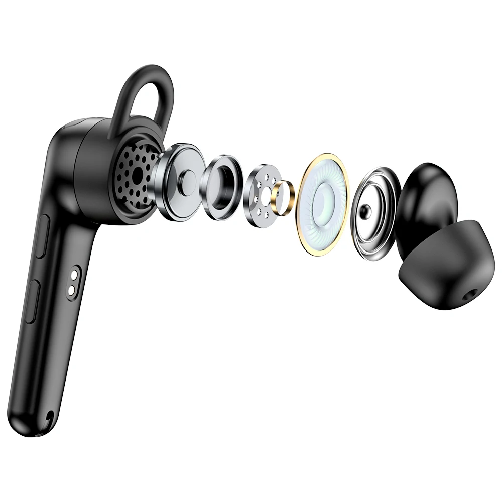 جديد Bee M52 سماعة لاسلكية تعمل بالبلوتوث 5.0 سماعة رأس للقيادة مع ميكروفون مزدوج CVC8.0 كتم زر سماعات أذن للأعمال واحدة بدون استخدام اليدين