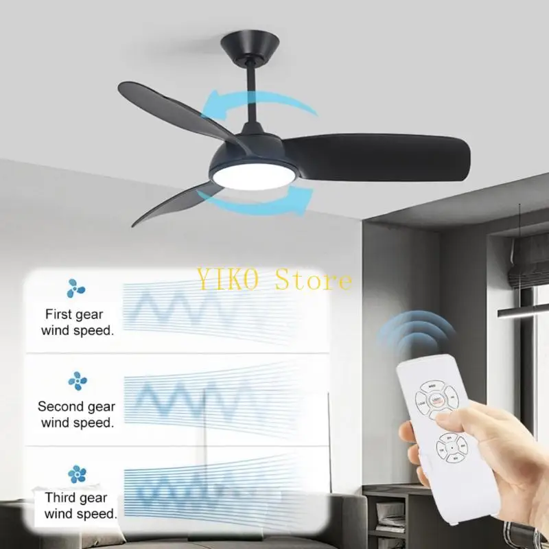 K32C Easy Installation Ceiling Fan Light Remote Controller 433MHz Technology 3-Speed Wide Coverage with Timing Function