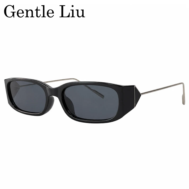 Y2K Punk Rectangle Sunglasses Men 2026 Luxury Brand Designer Steampunk Outdoor Driving UV400 Sun Glasses Male Vintage Eyewear