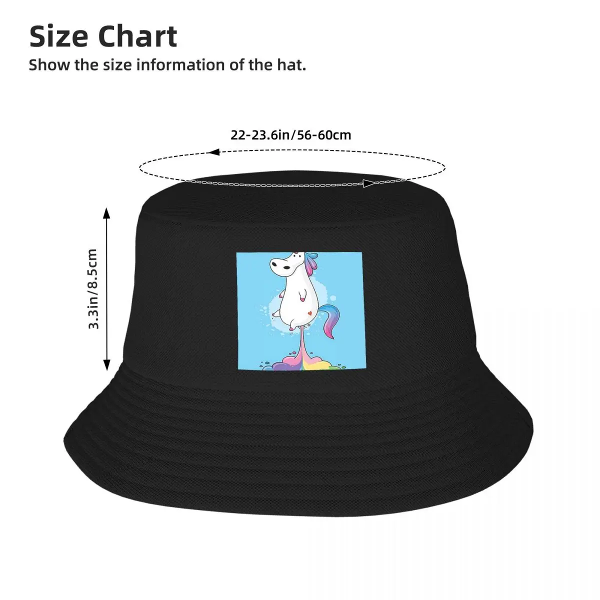 Unicorn Fart Bucket Hats Panama For Kids Bob Hats Hip Hop Fisherman Hats Summer Beach Fishing Unisex Caps