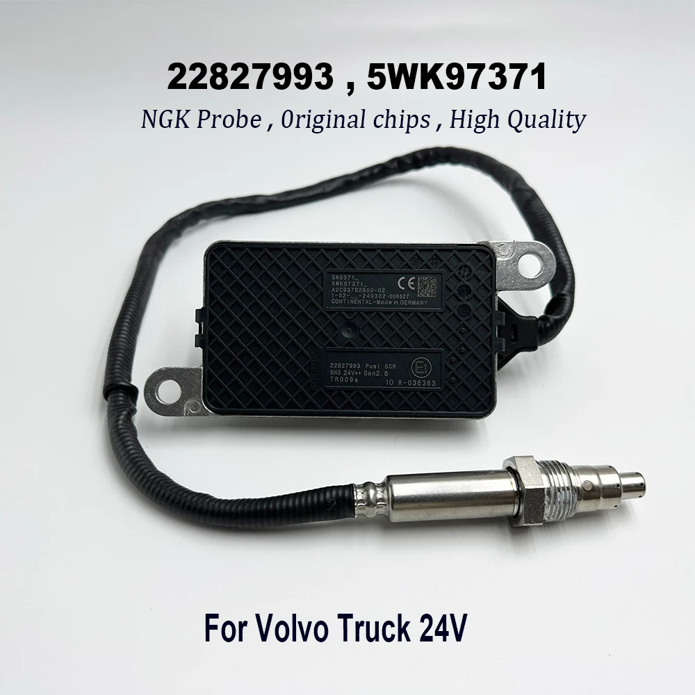 NEW 22827993 5WK97371 Nitrogen Oxygen NOX Sensor For NGK Probe High Quality Chip For V-olvo Truck 24V A2C93782800 20873395