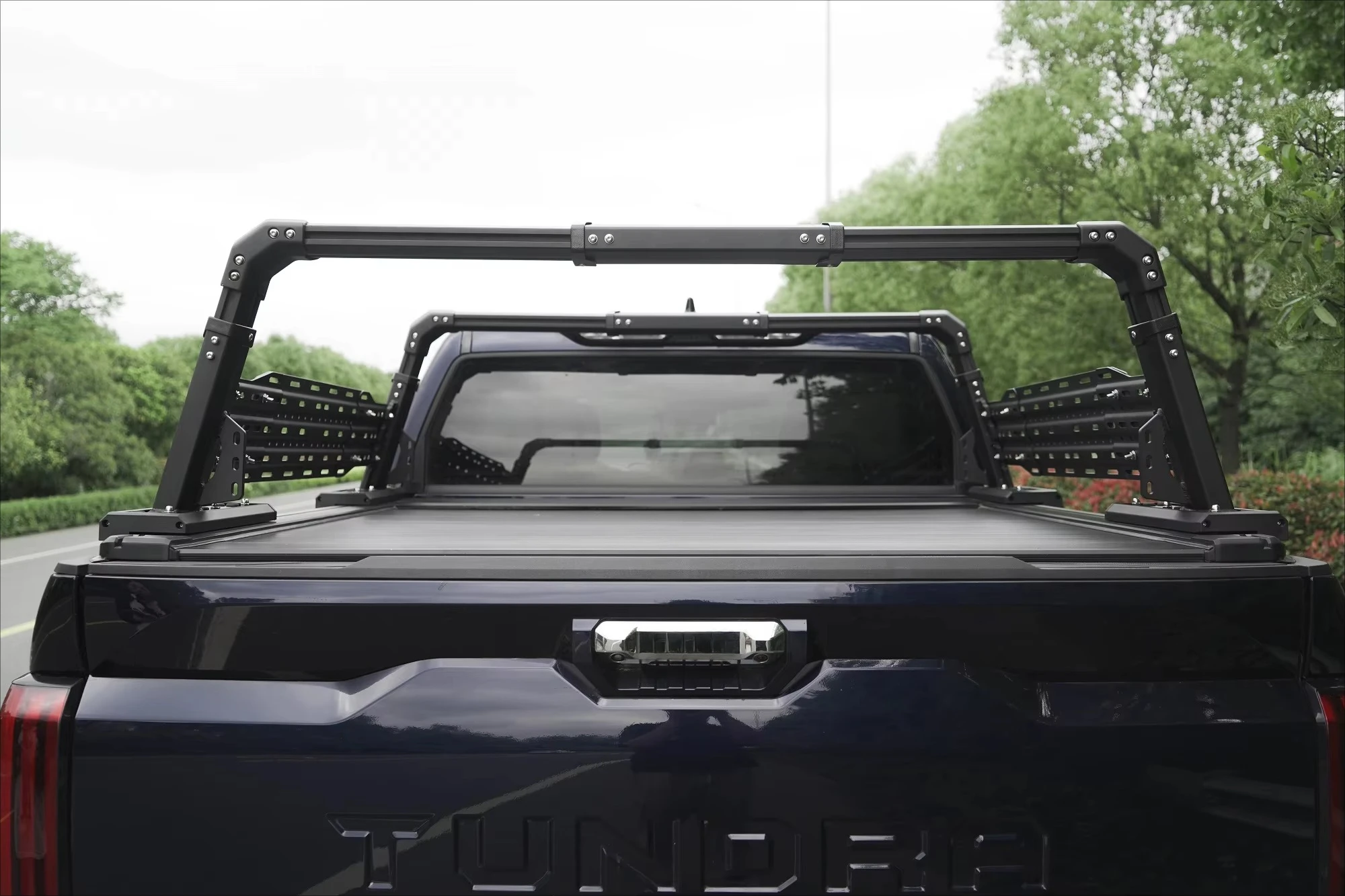 YUHANG HIGH QUALITY ALUMINUM ROLL BAR WITH SIDE EXPAND TOOL BOARDS-FIT for PICK-UP TRUCK