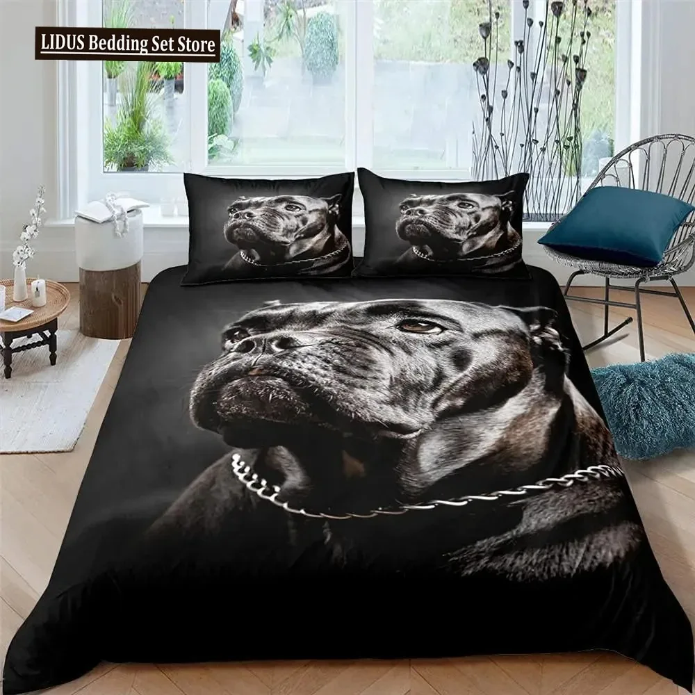 

Bulldog Duvet Cover French Bulldogs Bedding Set Twin Polyester Chocolate Puppy Pet Doggy Animal Quilt Cover For Dog Lover Gifts