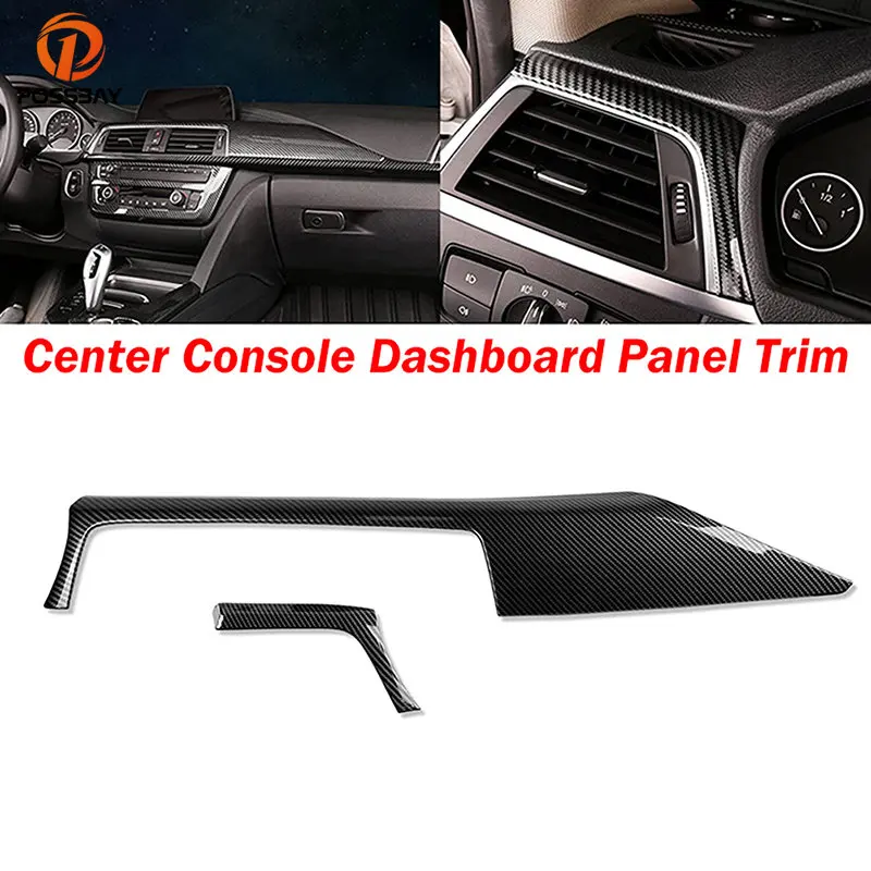 

Carbon Fiber Look Interior ABS Trim Center Control Panel Trim for BMW 4 Series F32 F33/3GT F34 2013-2019