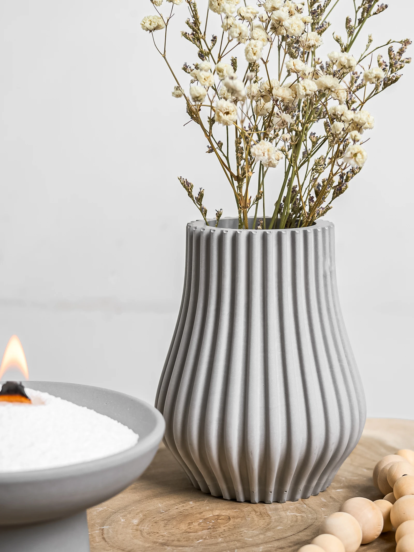 DIY Simple Lines Vase Cement S - огляд і ціна Dried Flower Bouquet