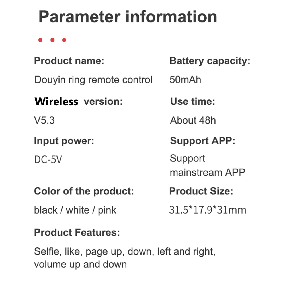 Беспроводной Bluetooth-совместимый кольцевой пульт дистанционного управления, умный контроллер для переворачивания страниц для селфи, портативная зарядка типа c для мобильного телефона