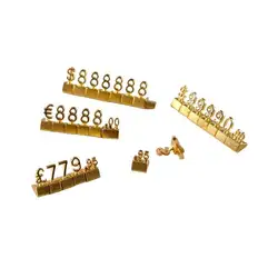 Lot Of 100pcs Same Num Adjustable Price Cube Letters Assembly Jewelry Watch Shop Display Block Eur Price Numeral Combined Tag